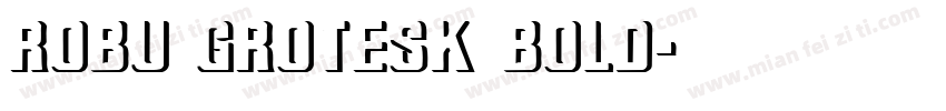Robu Grotesk Bold字体转换